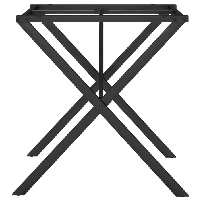 Dining Table Legs X-Frame 60x60x73 cm Steel