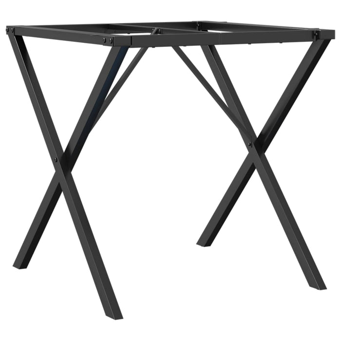 Dining Table Legs X-Frame 60x60x73 cm Steel