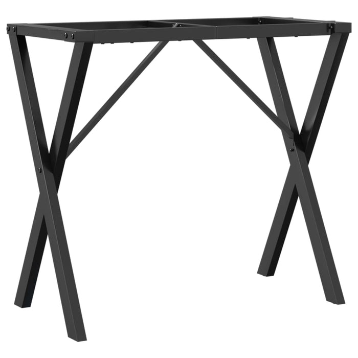 Dining Table Legs X-Frame 80x40x73 cm Steel