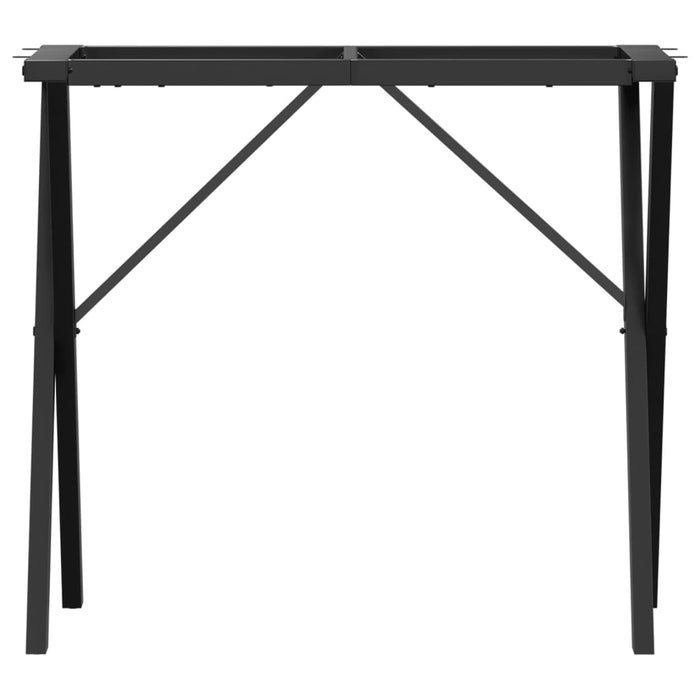 Dining Table Legs X-Frame 80x40x73 cm Steel