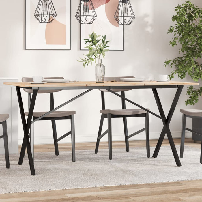 Dining Table Legs X-Frame 120x60x73 cm Steel