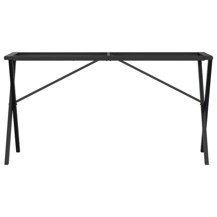 Dining Table Legs X-Frame 140x60x73 cm Steel