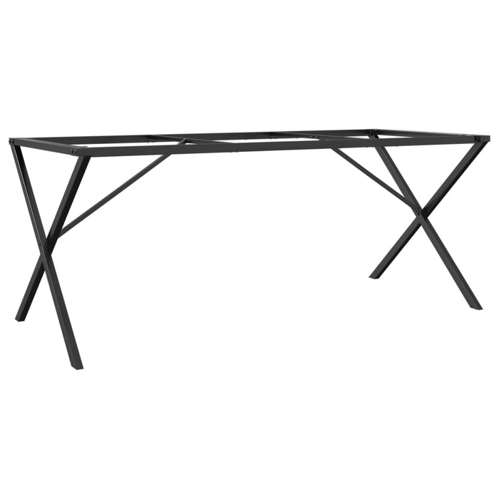 Dining Table Legs X-Frame 160x80x73 cm Steel