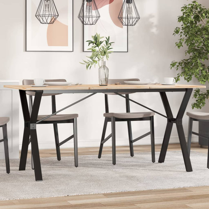 Dining Table Legs Y-Frame 140x60x73 cm Steel