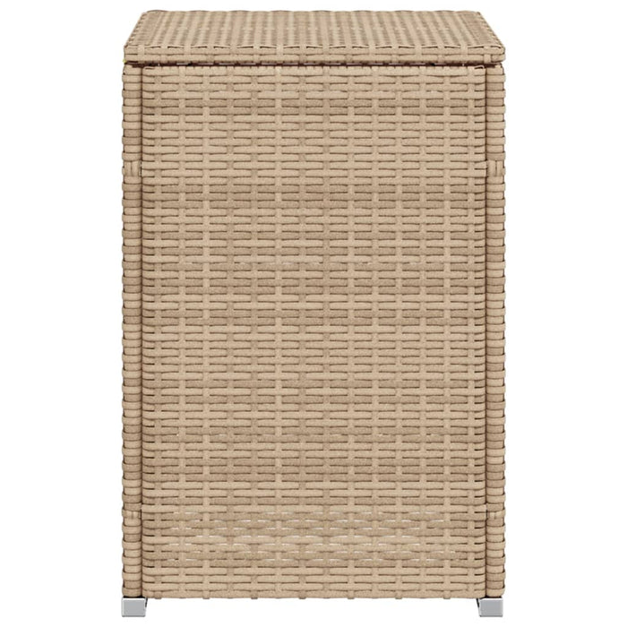 Propane Tank Cover Table Beige 40x40x60 cm Poly Rattan