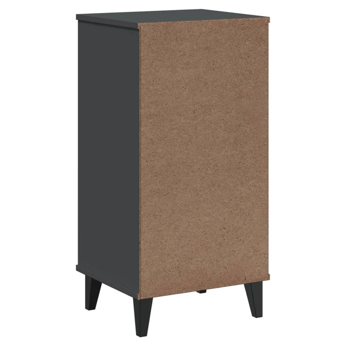 Bedside Cabinet VIKEN Anthracite Grey Engineered Wood