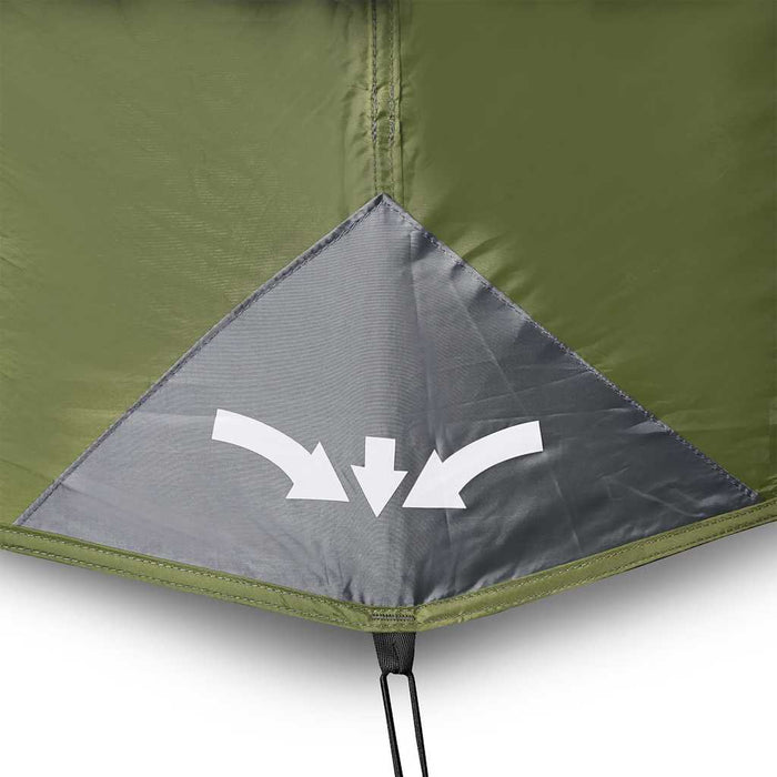 Family Tent 10-Person Green Quick Release Waterproof