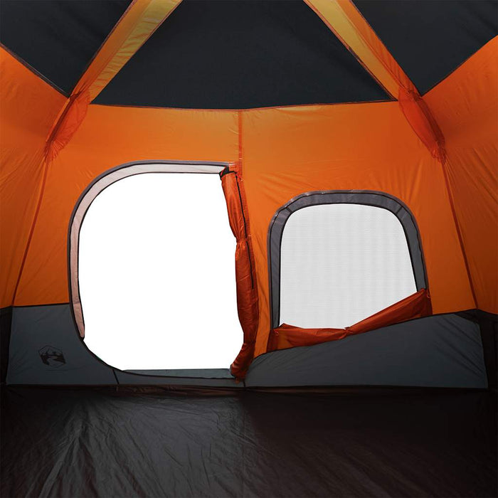 Family Tent 6-Person Grey and Orange Quick Release Waterproof