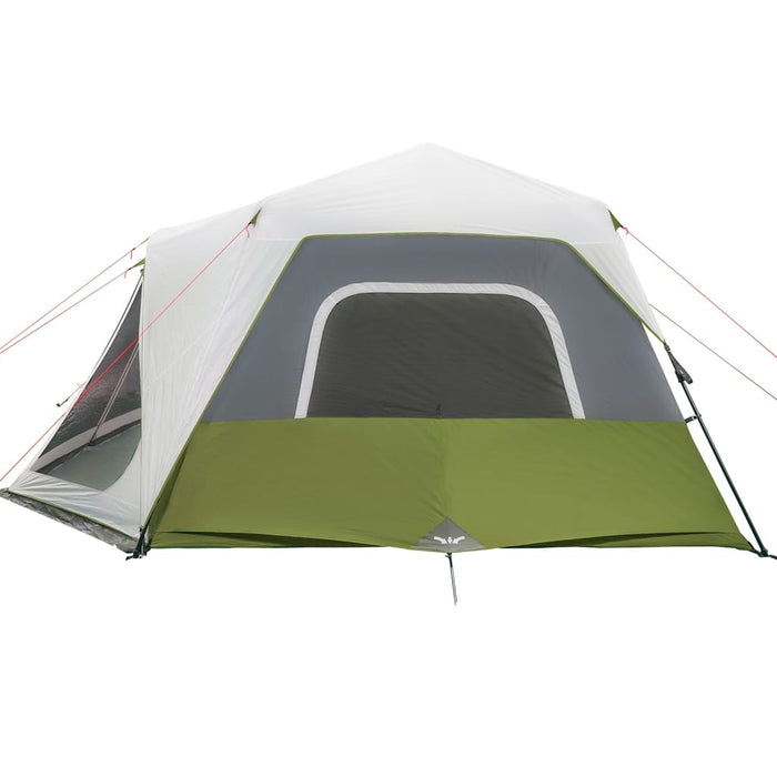 Family Tent with LED 10-Person Light Green Quick Release