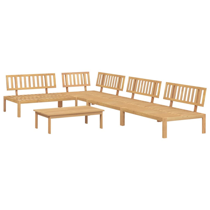 5 Piece Garden Pallet Sofa Set Solid Wood Acacia