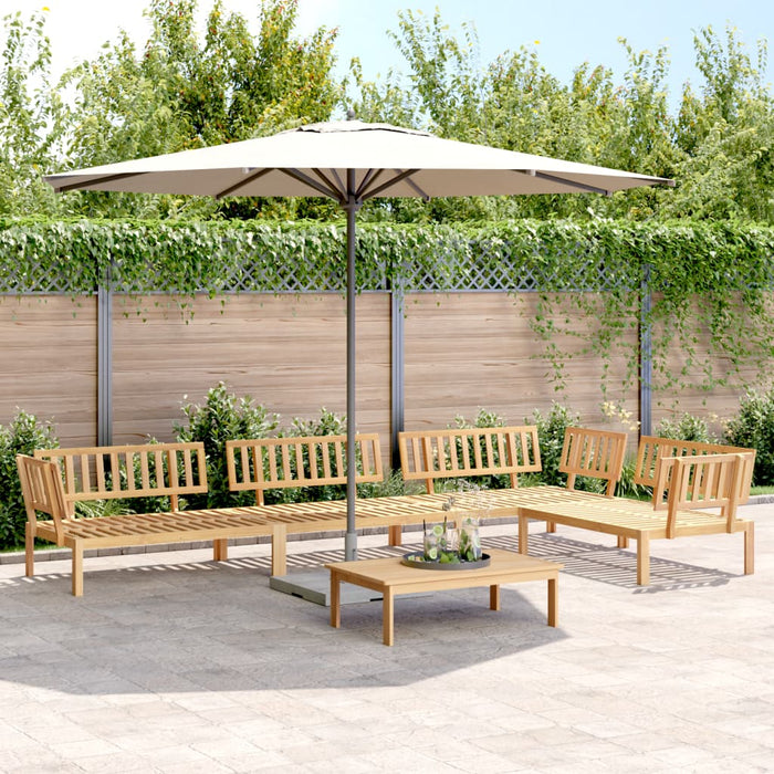 5 Piece Garden Pallet Sofa Set Solid Wood Acacia