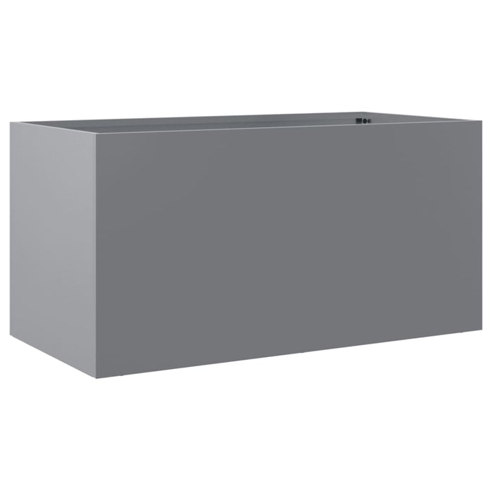 Planter Silver 62x30x29 cm Galvanised Steel