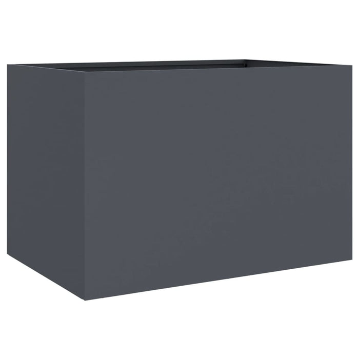 Planter Anthracite 62x40x39 cm Steel