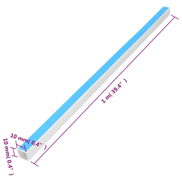 Canalizare Cablu Autoadeziv 10x10 mm 10 m PVC