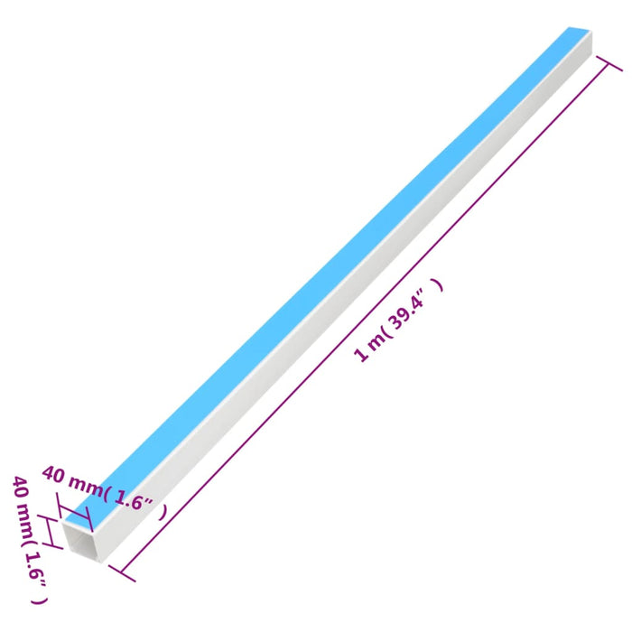 Cable Trunking Self-Adhesive 40x40 mm 30 m PVC