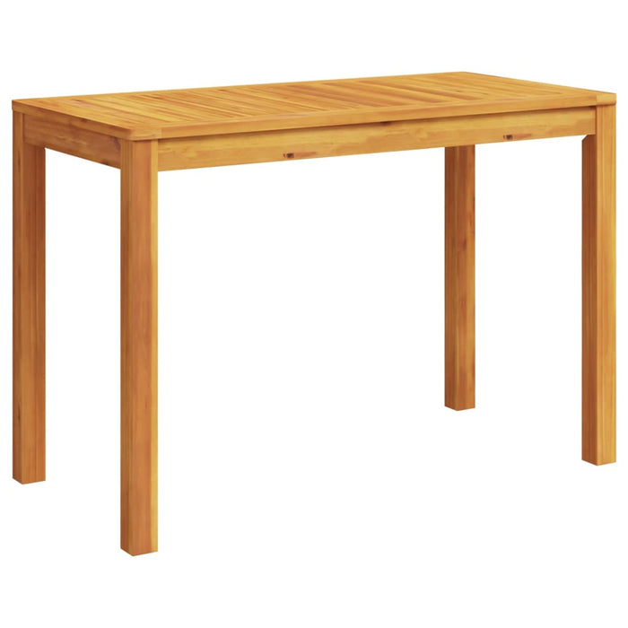 Garden Dining Table 110x55x75 cm Solid Wood Acacia