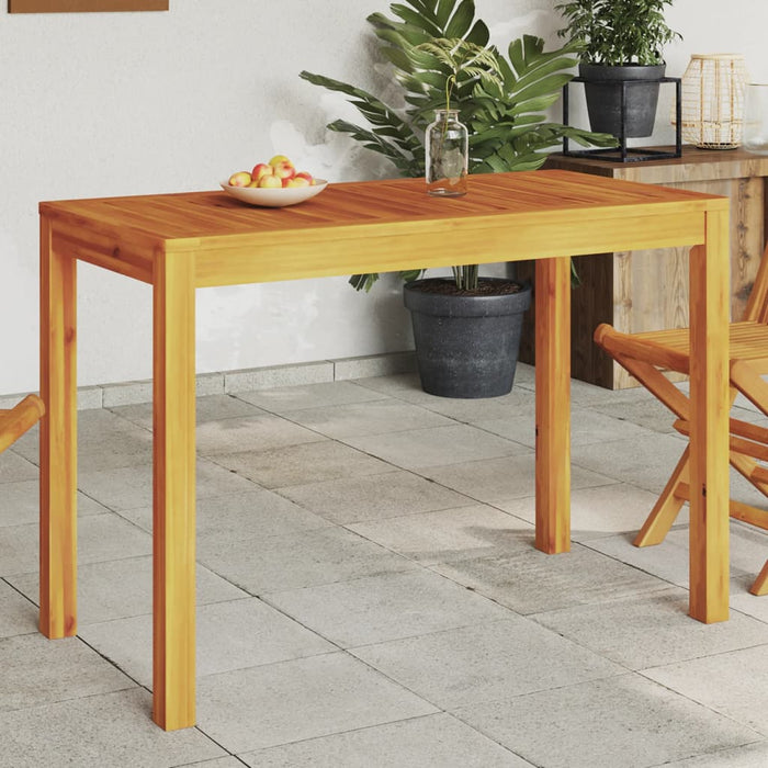 Garden Dining Table 110x55x75 cm Solid Wood Acacia