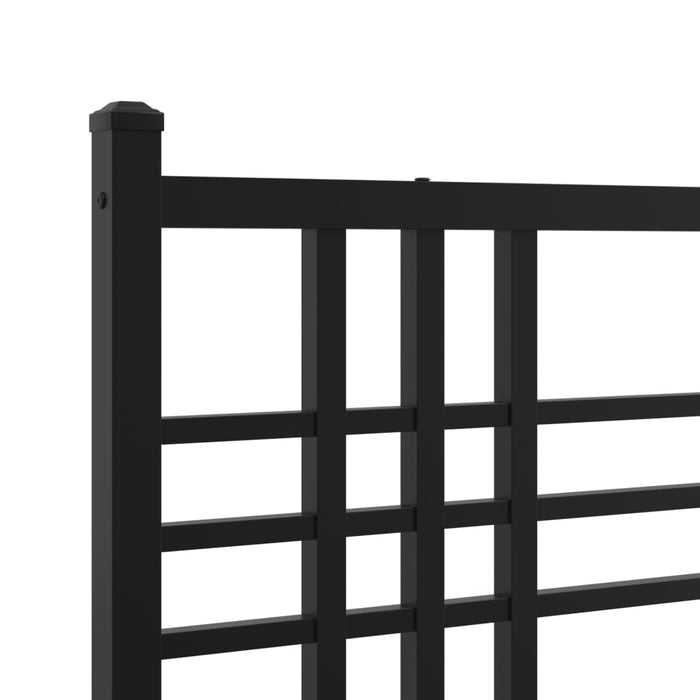 Metal Headboard Black 75cm