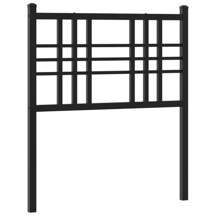 Metal Headboard Black 80cm