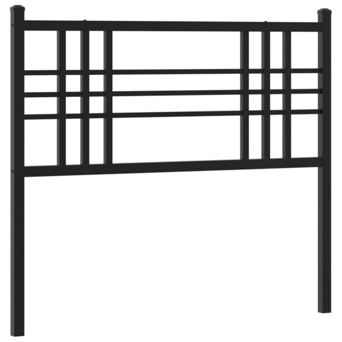 Metal Headboard Black 107cm