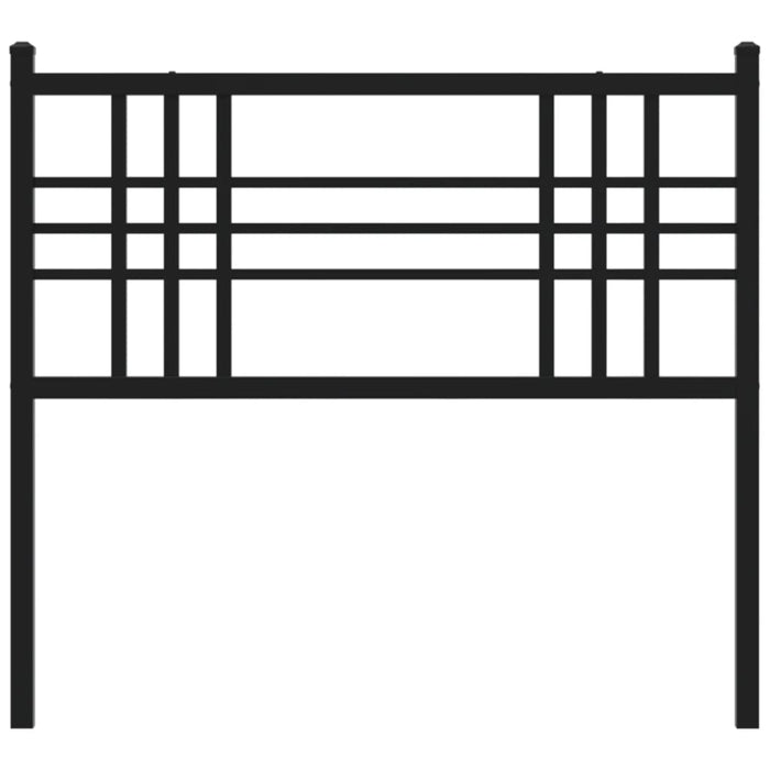 Metal Headboard Black 107cm