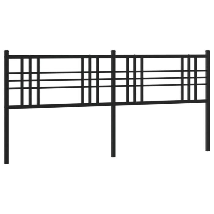 Metal Headboard Black 180cm