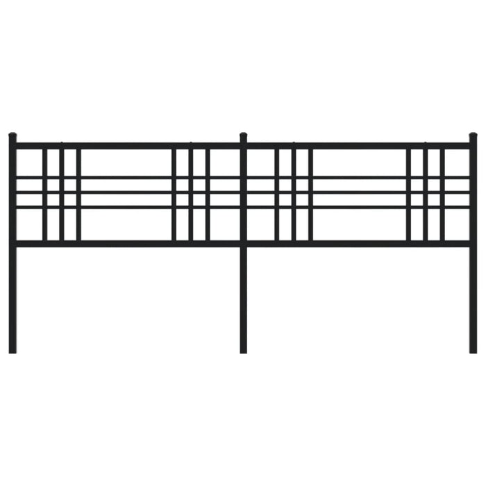 Metal Headboard Black 180cm