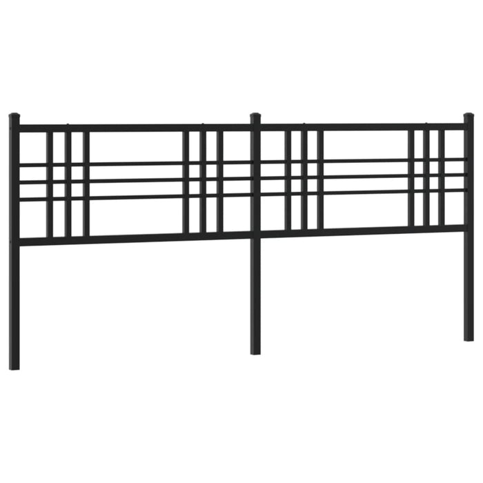 Metal Headboard Black 200cm