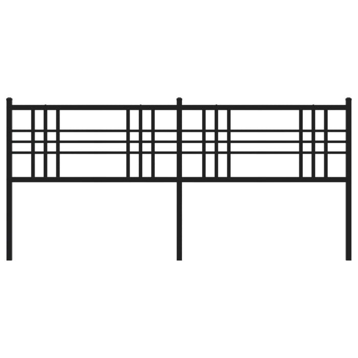 Metal Headboard Black 200cm