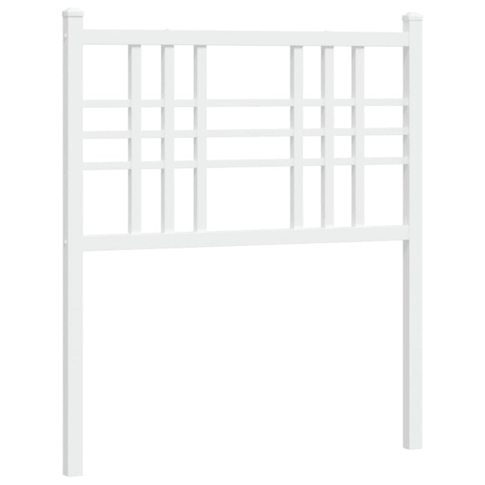 Metal Headboard White 75cm