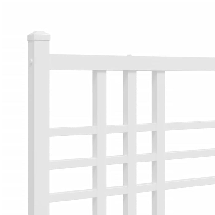 Metal Headboard White 75cm