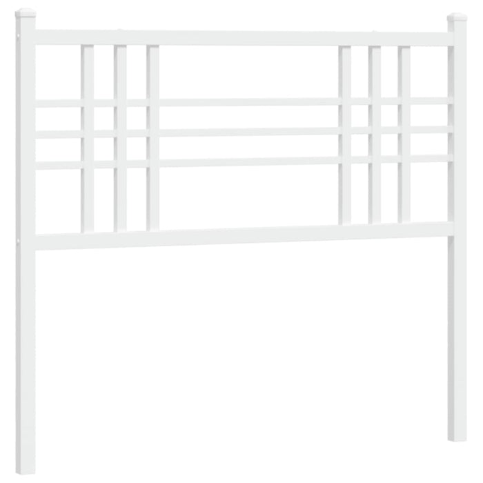 Metal Headboard White 100cm