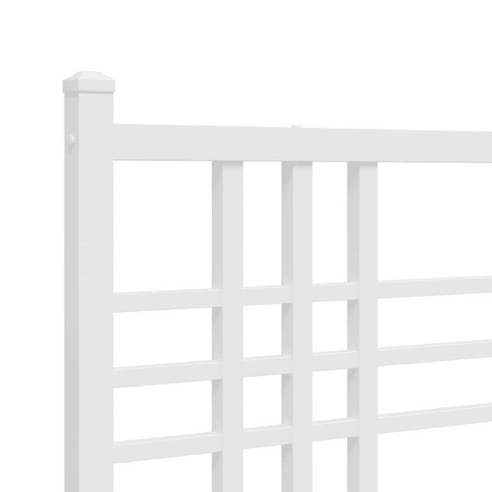 Metal Headboard White 100cm