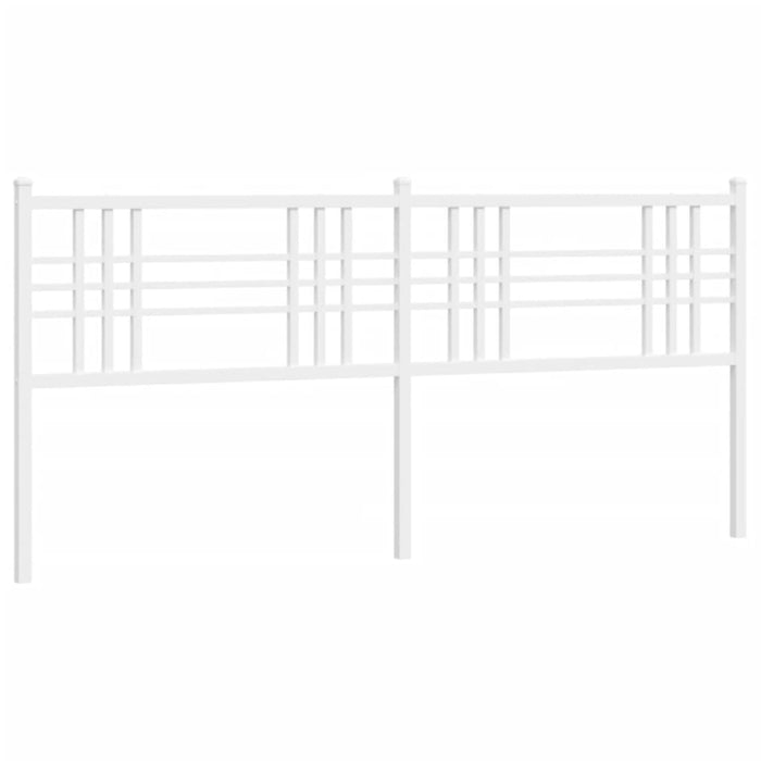 Metal Headboard White 180cm