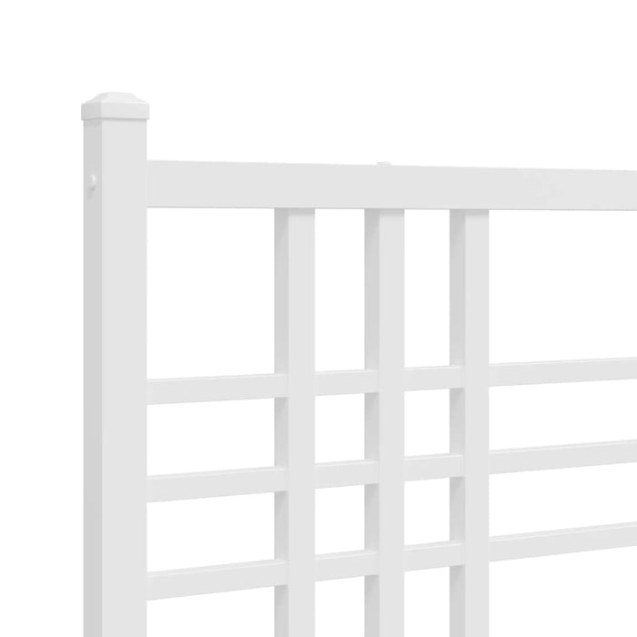 Metal Headboard White 180cm