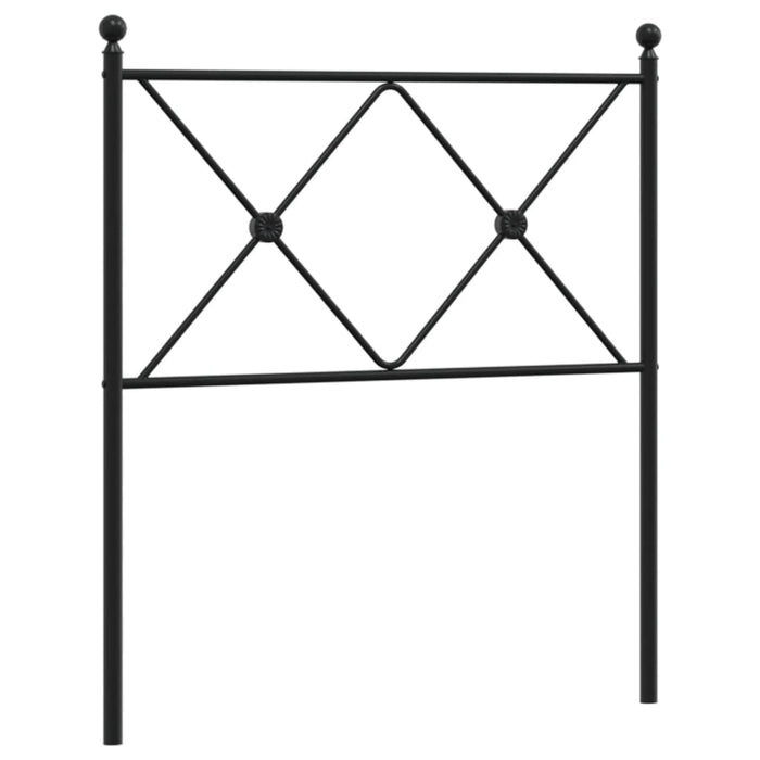 Metal Headboard Black 75cm