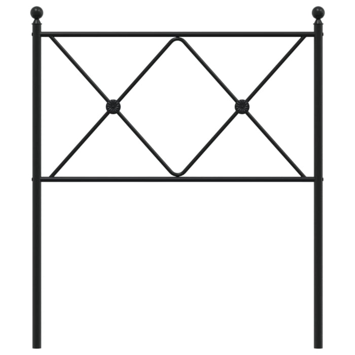 Metal Headboard Black 75cm