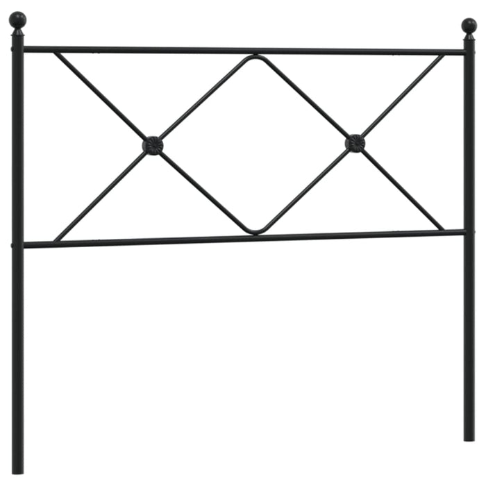 Metal Headboard Black 100cm