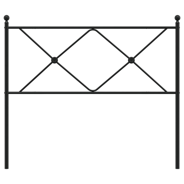 Metal Headboard Black 100cm