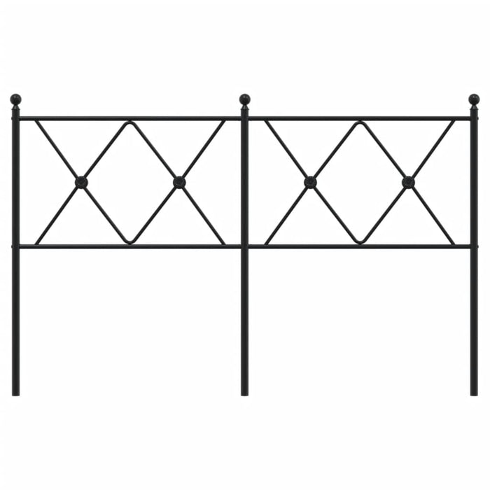 Metal Headboard Black 137cm