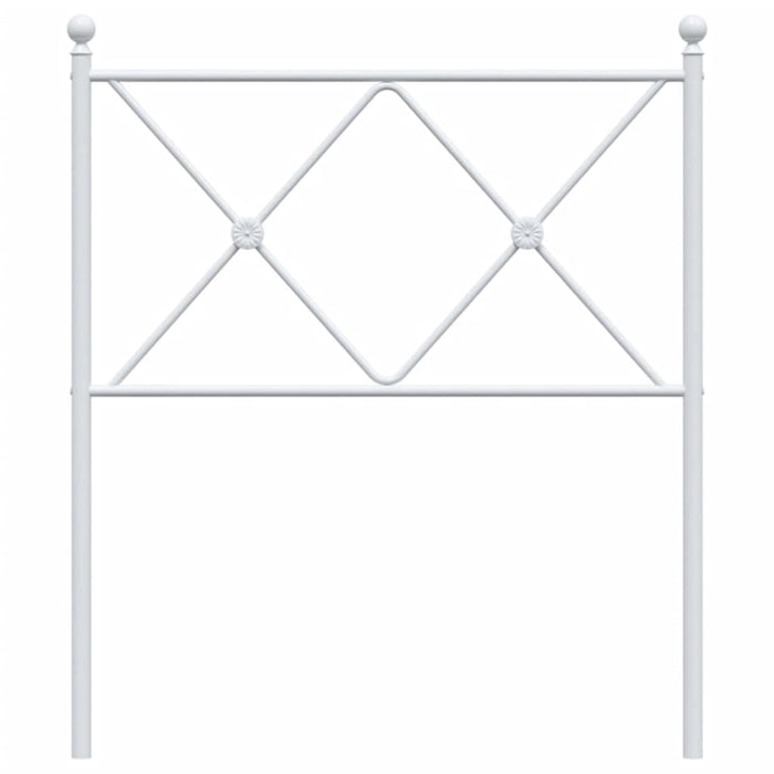 Metal Headboard White 75cm