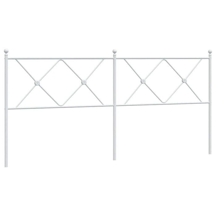 Metal Headboard White 180cm