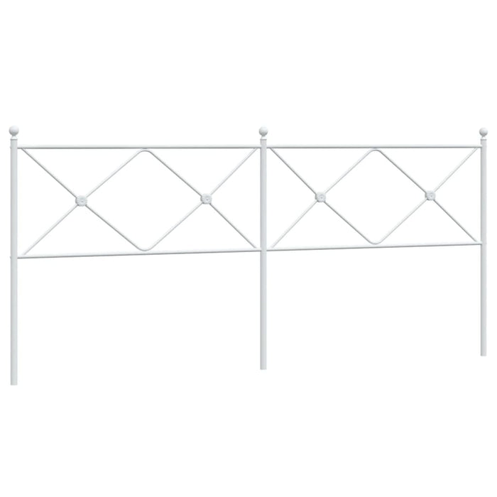 Metal Headboard White 193cm