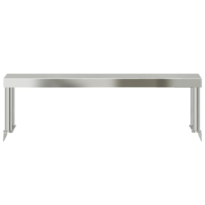 Work Table Overshelf 110x30x35 cm Stainless Steel