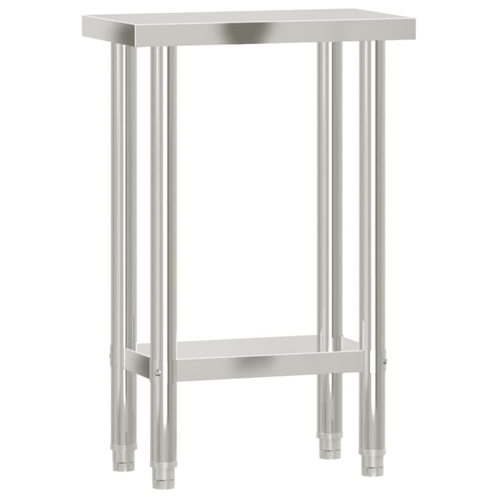 Kitchen Work Table 55x30x85 cm Stainless Steel