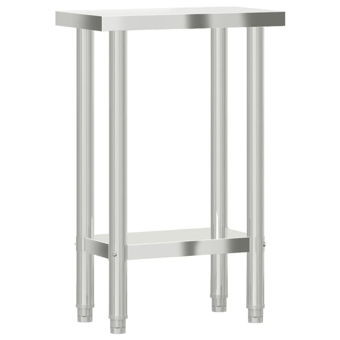 Kitchen Work Table 55x30x85 cm Stainless Steel