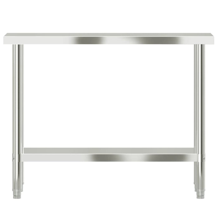 Kitchen Work Table 110x30x85 cm Stainless Steel