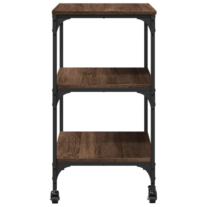 Kitchen Trolley Brown Oak 60x41x76 cm Engineered Wood