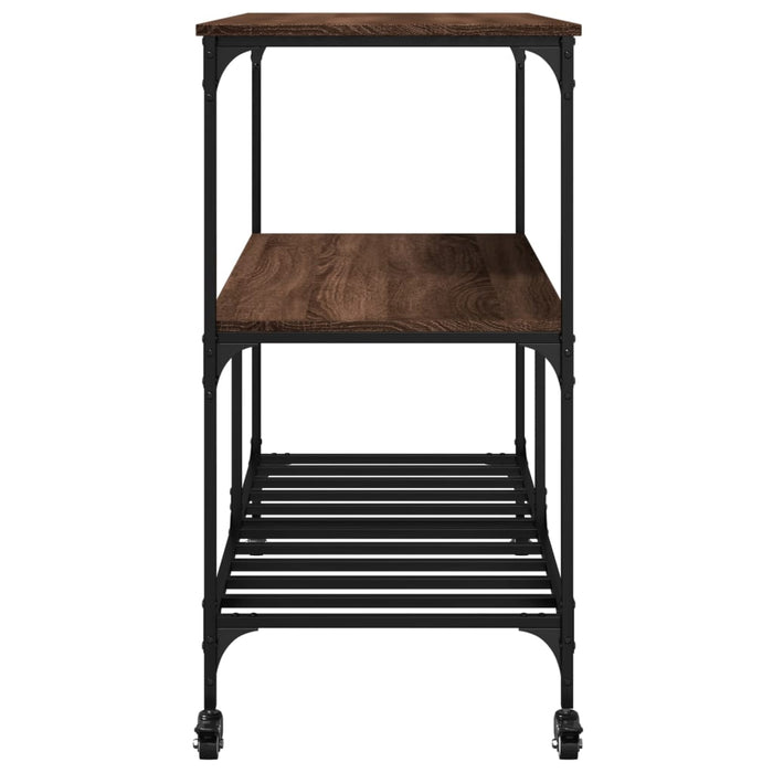 Kitchen Trolley Brown Oak 100x50x95 cm Engineered Wood