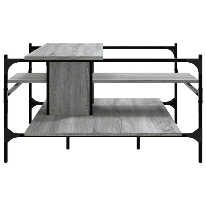 Coffee Table Grey Sonoma 100x100x48.5 cm Engineered Wood